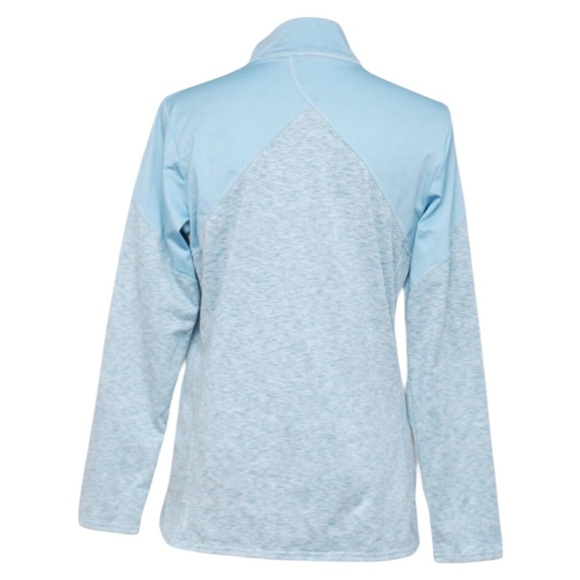 Eddie Bauer Women's Jacket Large Blue Quarter Zip Two-Tone - Picture 3 of 6